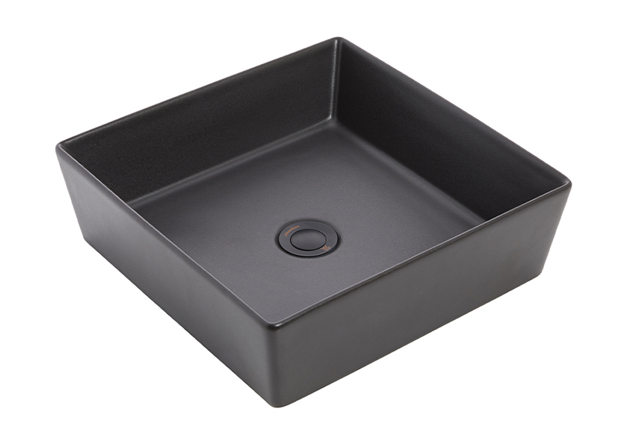 VENEZIA Square Counter Top Basin - GRAPHITE 380mm JBSV038G